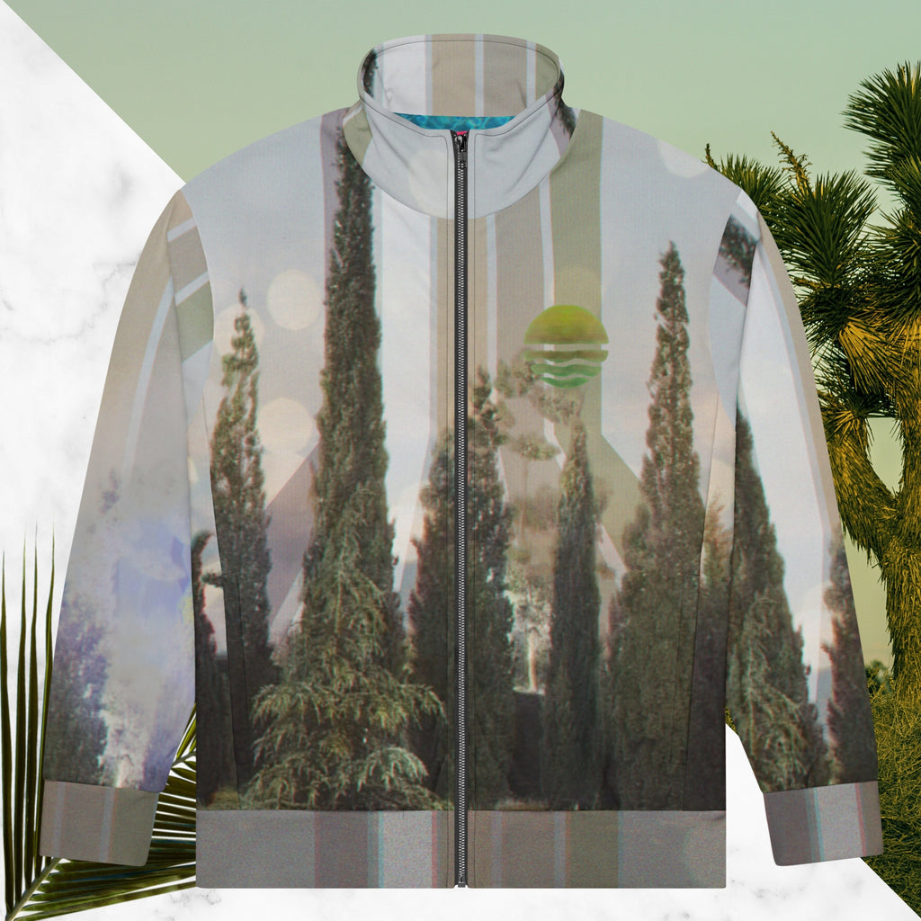 Evening Sky Lines Track Jacket | Infrared Vaporwave Track Jacket