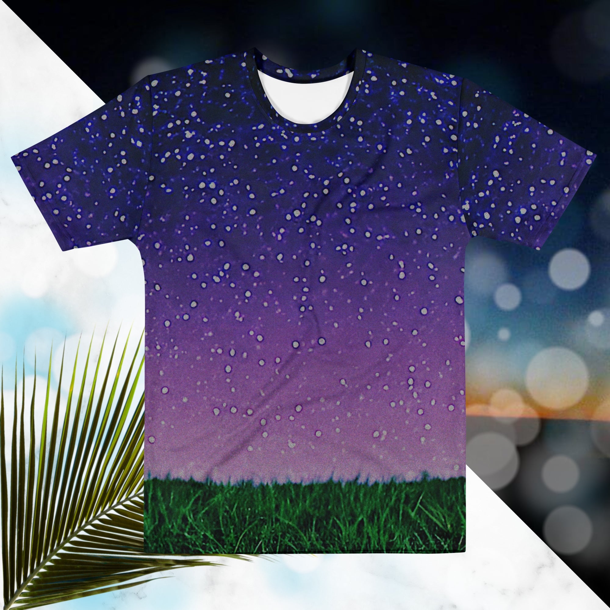 Touch Grass At Night Graphic Tee | Late Night Screensaver Tee