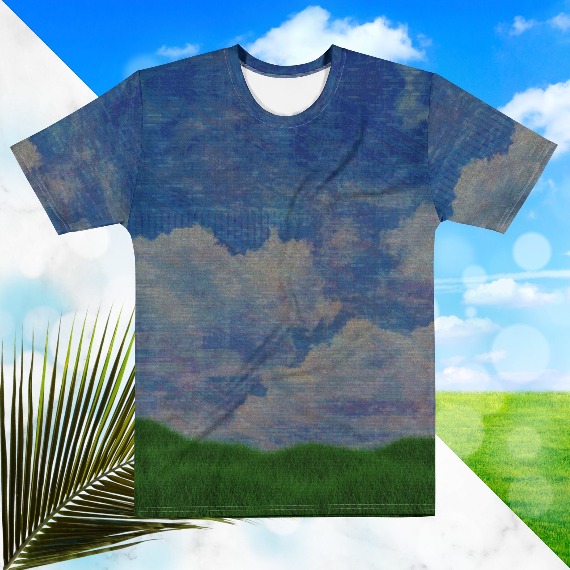 Afternoon Grass Touch Graphic Tee | Frutiger Aero Grass Tee