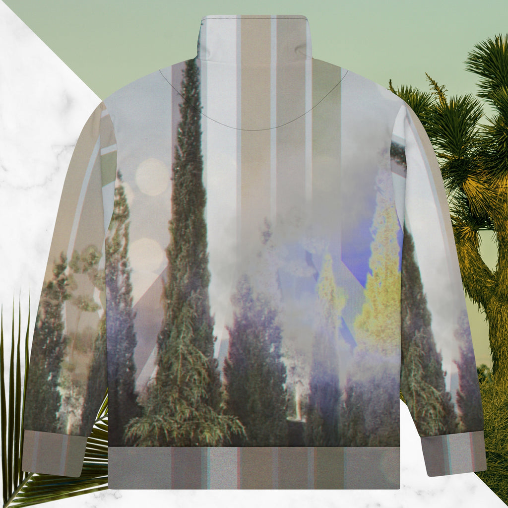 Evening Sky Lines Track Jacket | Infrared Vaporwave Track Jacket