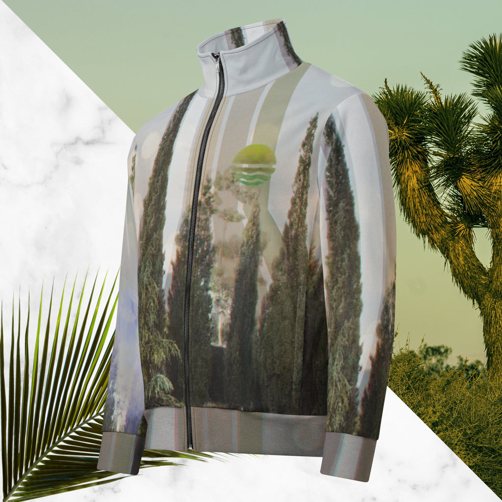 Evening Sky Lines Track Jacket | Infrared Vaporwave Track Jacket