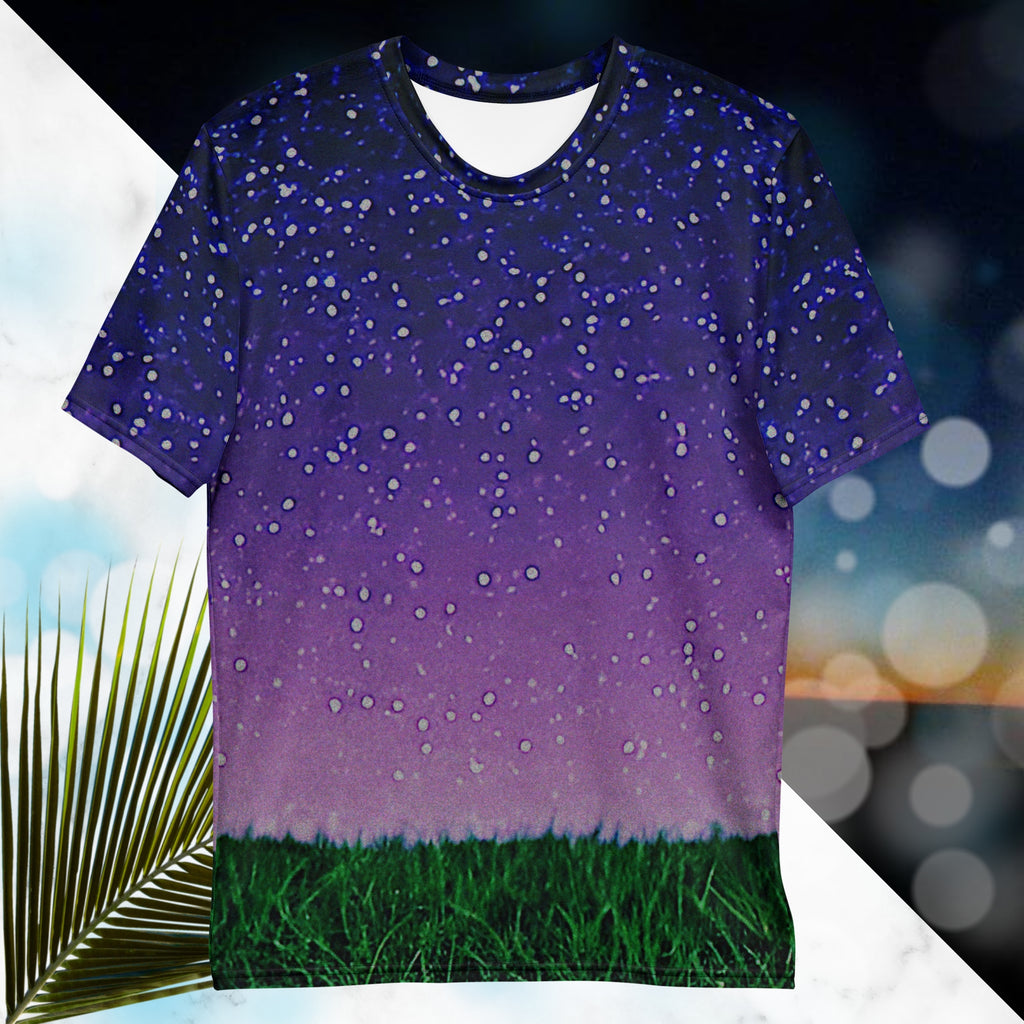 Touch Grass At Night Graphic Tee | Late Night Screensaver Tee