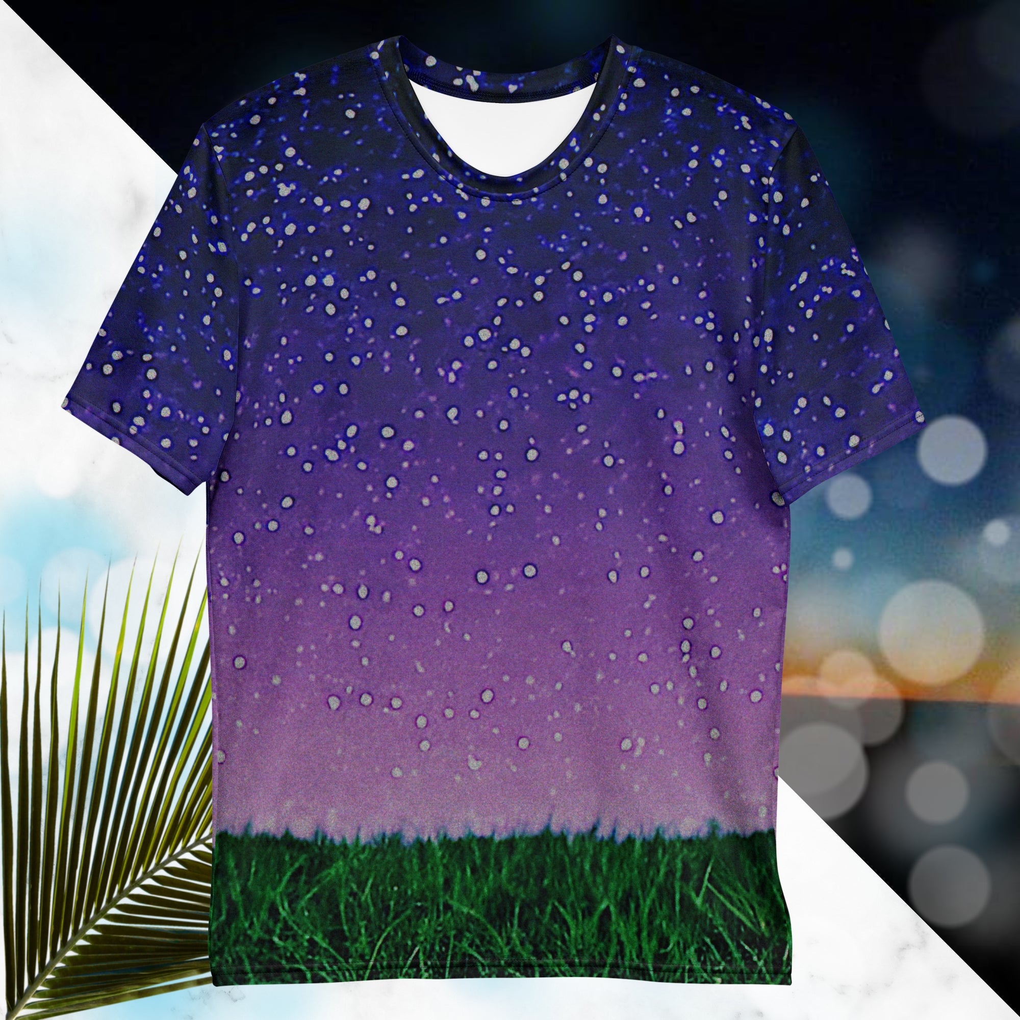 Touch Grass At Night Graphic Tee | Late Night Screensaver Tee