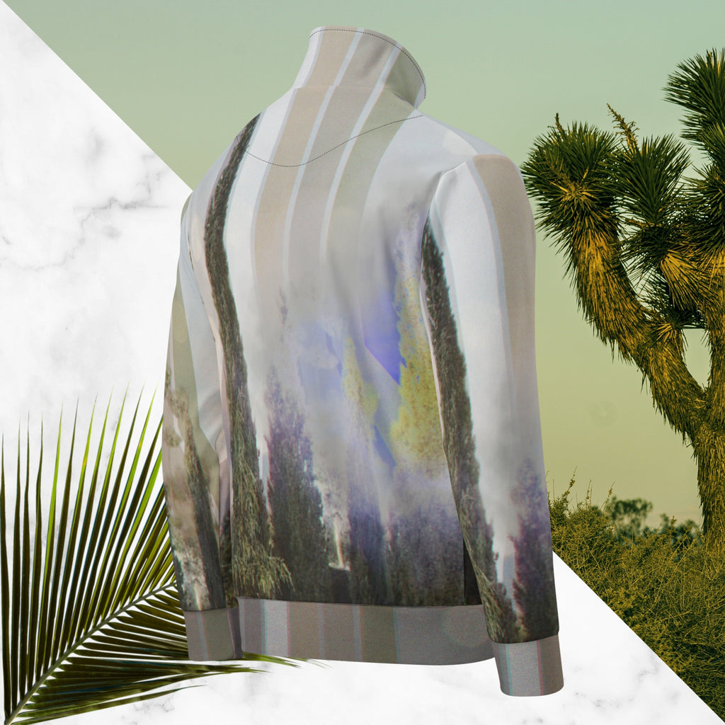 Evening Sky Lines Track Jacket | Infrared Vaporwave Track Jacket