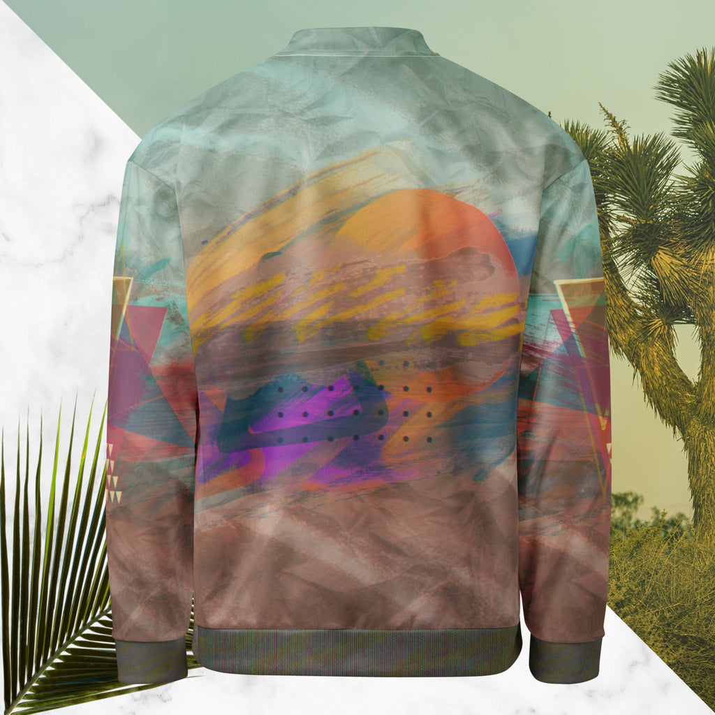 The Painted Desert Bomber Jacket | Memphis Vaporwave Sunset Jacket