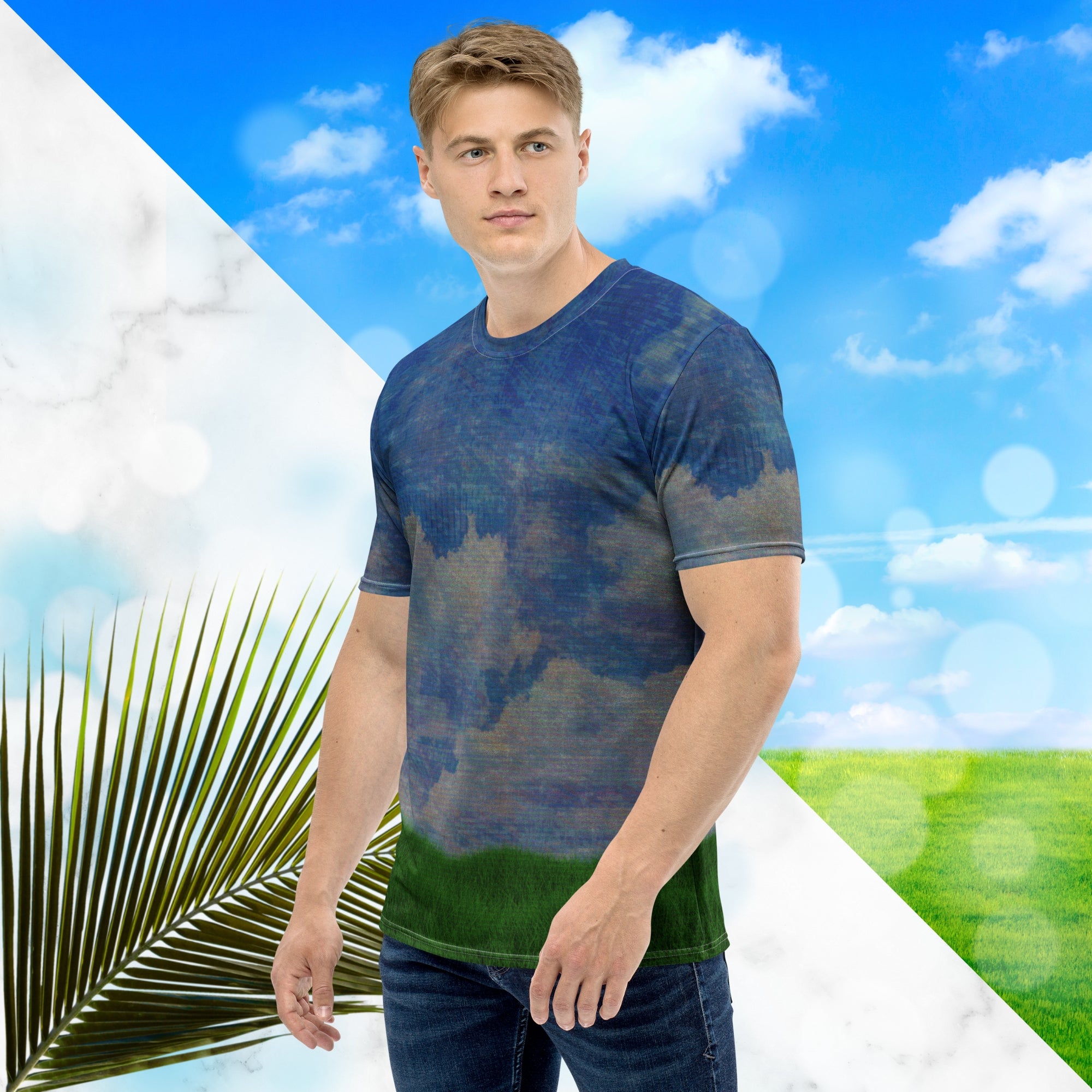 Afternoon Grass Touch Graphic Tee | Frutiger Aero Grass Tee