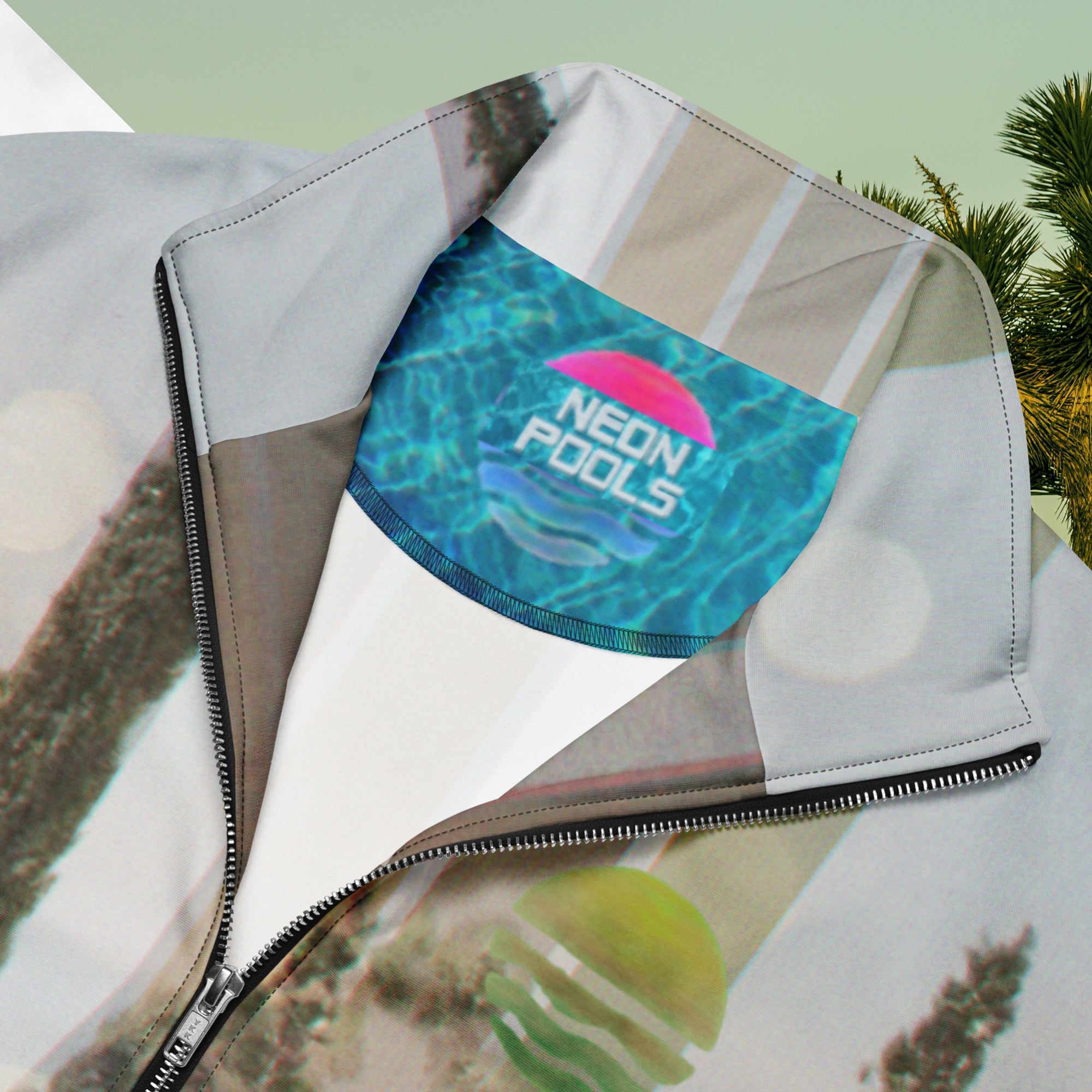 Evening Sky Lines Track Jacket | Infrared Vaporwave Track Jacket