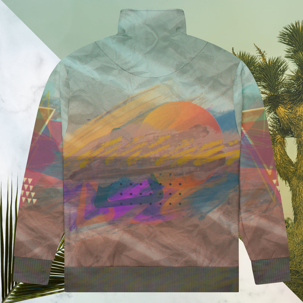 Painted Desert Track Jacket | Memphis Vaporwave Sunset Jacket