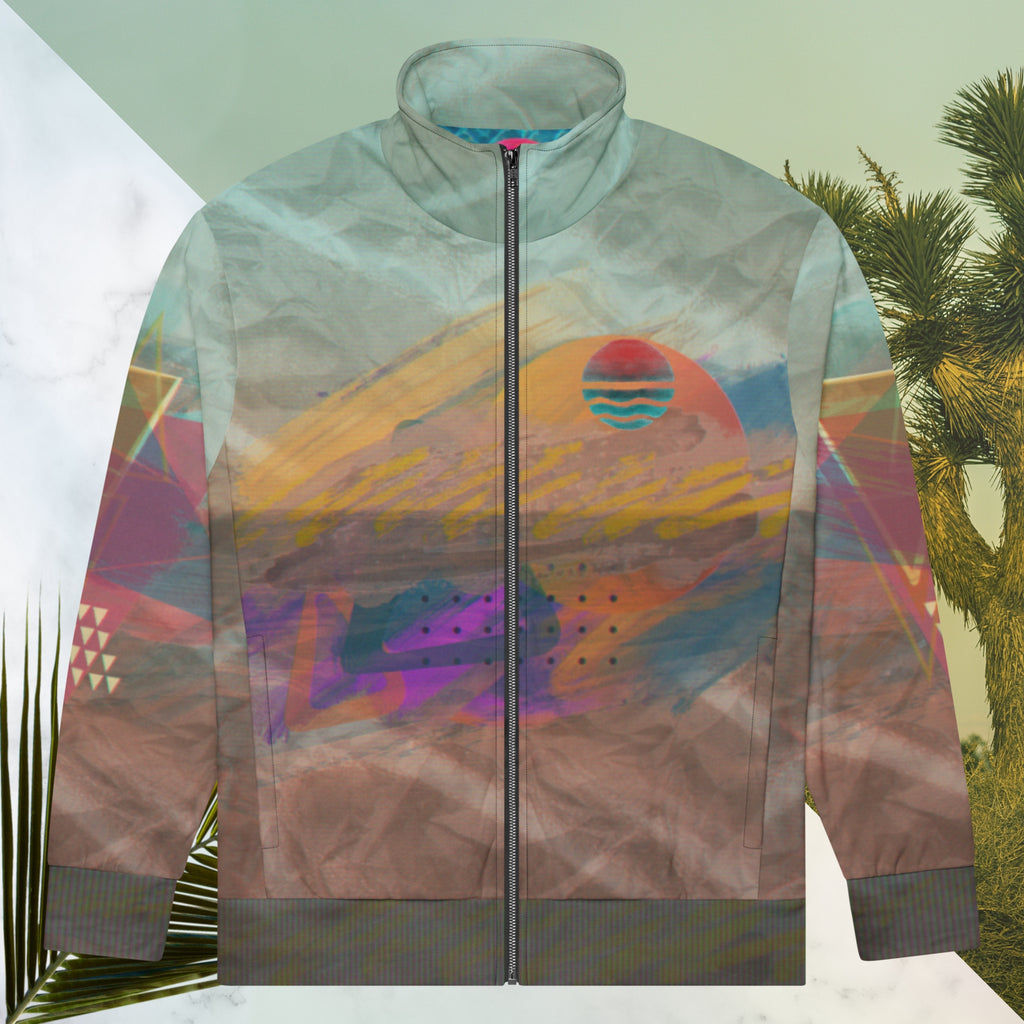 Painted Desert Track Jacket | Memphis Vaporwave Sunset Jacket