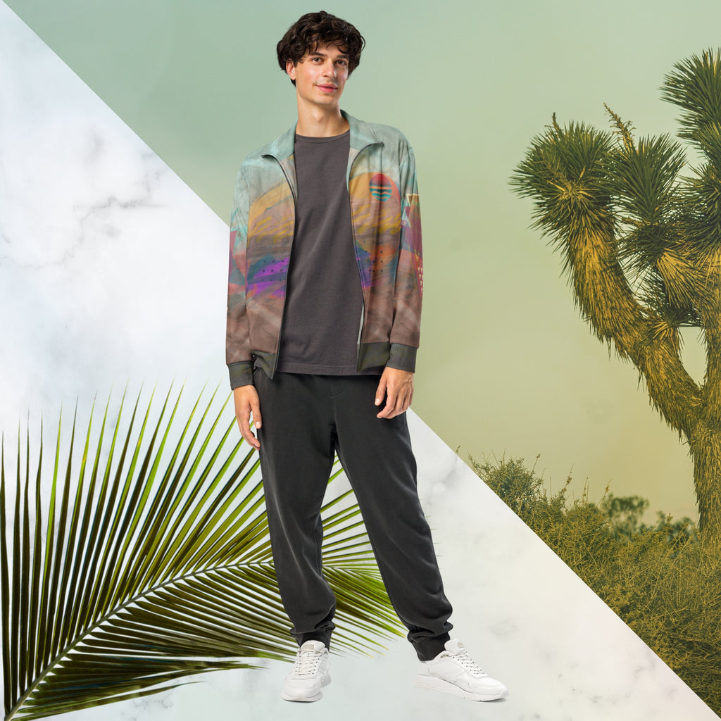 Painted Desert Track Jacket | Memphis Vaporwave Sunset Jacket