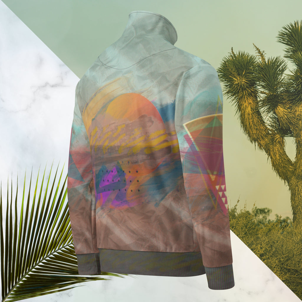 Painted Desert Track Jacket | Memphis Vaporwave Sunset Jacket